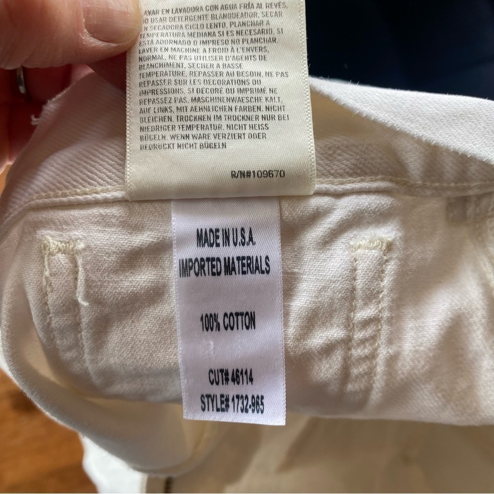 Citizens of Humanity Kamila Patch Pocket Flare White Jeans Size 27 - Picture 11 of 13